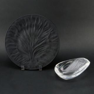 Appraisal: Grouping of Two Lalique Crystal Tableware Grouping of Two Lalique