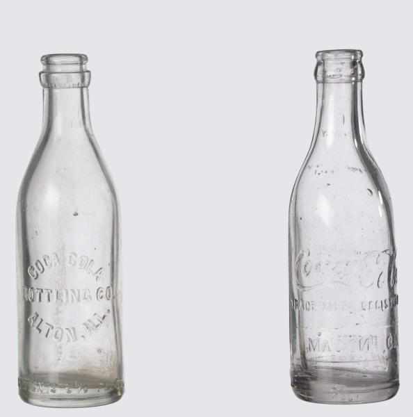 Appraisal: Lot of Clear Coca-Cola Straight Sided Bottles Description Includes Macon