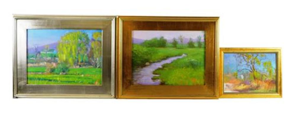 Appraisal: Walter Lynn Mosley American th C three framed oils on