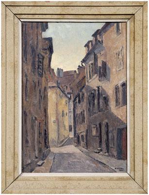 Appraisal: Painting signed quot R Hofer quot Rue Traversi egrave re