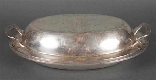 Appraisal: American sterling silver covered entree dish Stieff Silver Co Baltimore