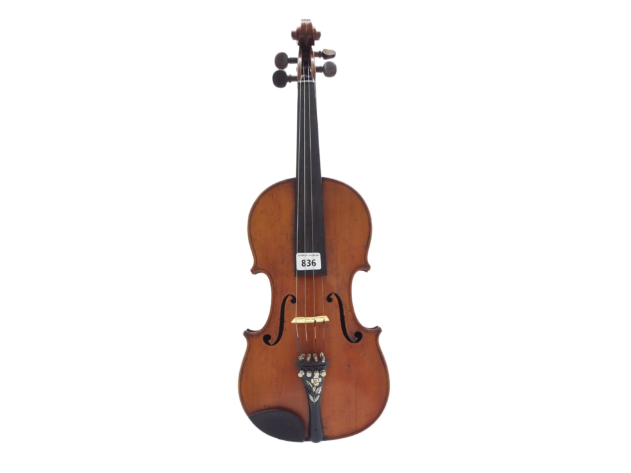 Appraisal: Early th century Stradivarius copy violin cm