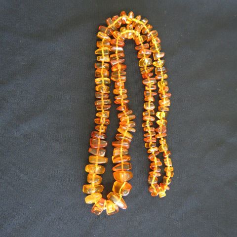 Appraisal: Amber Necklace natural nuggets rich color long