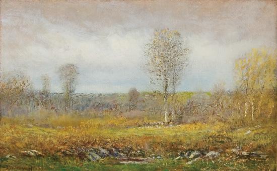 Appraisal: DWIGHT WILLIAM TRYON American - October oil on panel signed