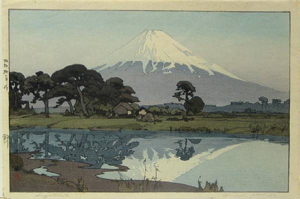 Appraisal: Hiroshi Yoshida - Two modern prints Both entitled Suzukawa and