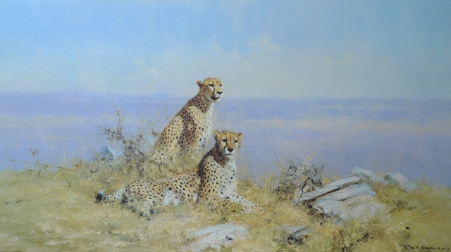 Appraisal: David Shepherd British b Serengeti signed and numbered in pencil