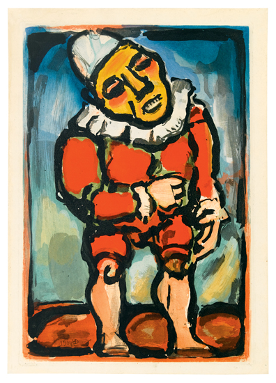 Appraisal: GEORGES ROUAULT Le petit Nain Color aquatint x mm x