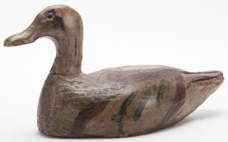 Appraisal: Antique Wooden Decoy Mallard Duck Antique Wooden Decoy Mallard Duck