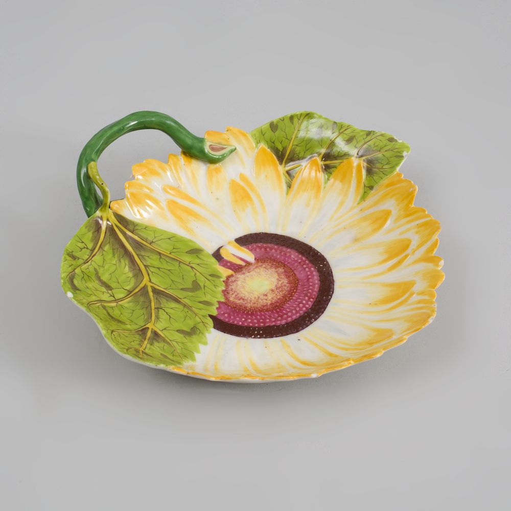 Appraisal: Chelsea Porcelain Sunflower Stand Unmarked in diam The Estate of