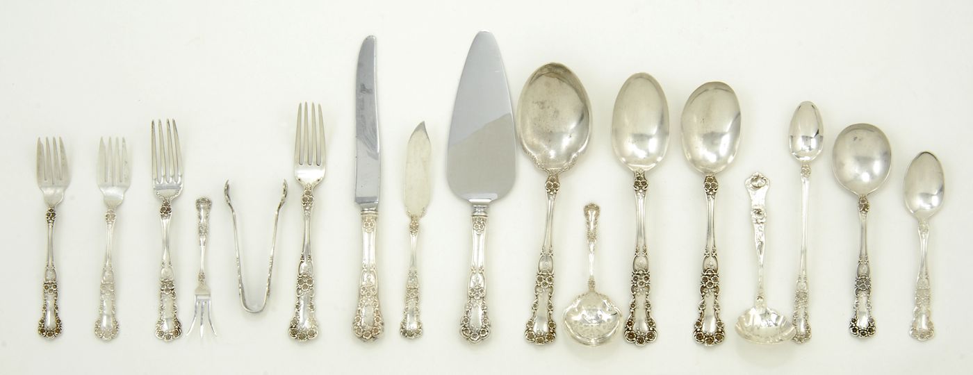 Appraisal: GORHAM STERLING SILVER PARTIAL FLATWARE SET In the Old French