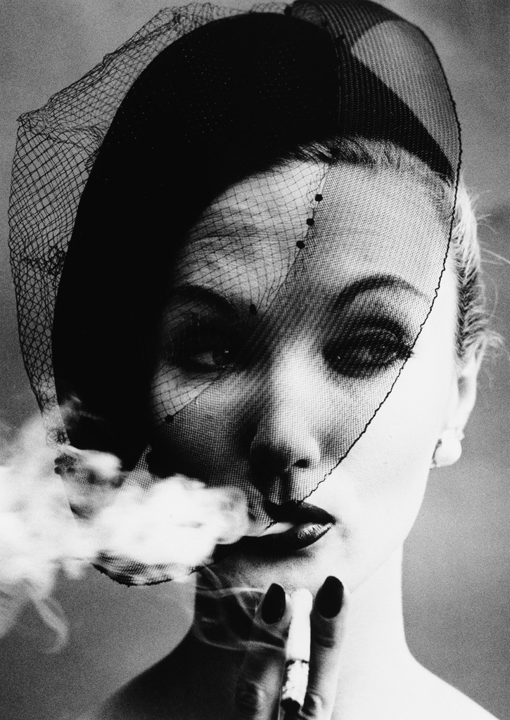 Appraisal: WILLIAM KLEIN - Smoke Veil Paris Vogue Silver print the