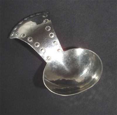 Appraisal: A Keswick School of Industrial Arts staybrite caddy spoon with