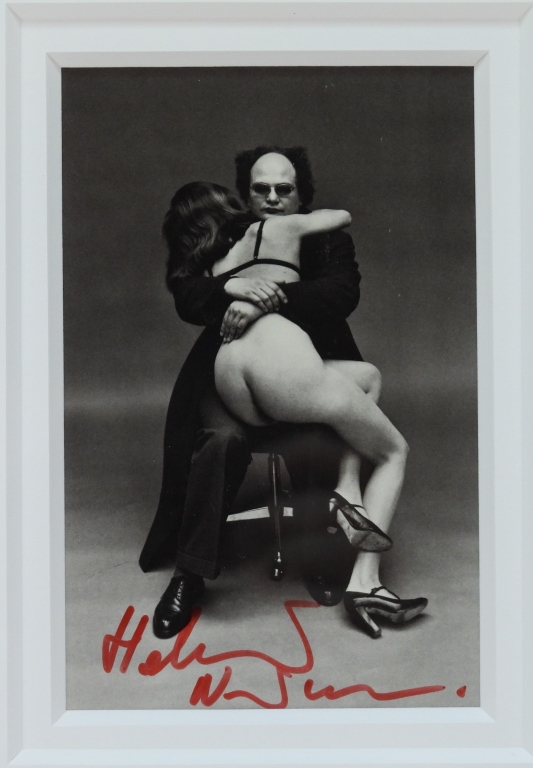 Appraisal: HELMUT NEWTON NUDE FIGURE PHOTOGRAPH California Australia - Depicts a