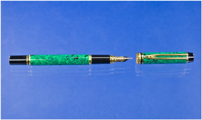 Appraisal: Waterman A Waterman Rhapsody - emerald green and black fleck