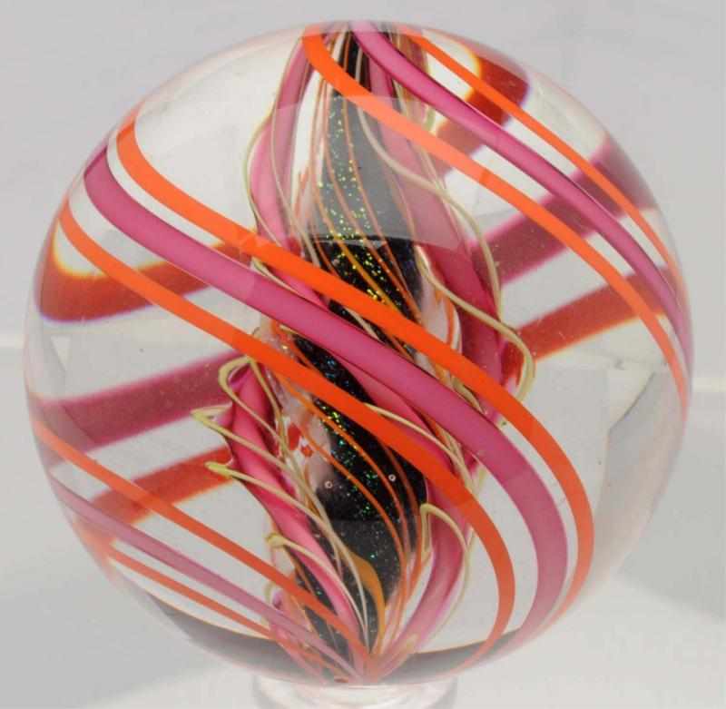 Appraisal: Contemporary Large Alien TNA Orange Marble Orange and pink exterior