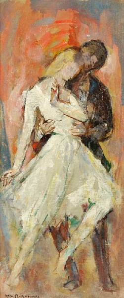 Appraisal: William Meyerowitz American - Dancing couple signed 'William Meyerowitz' lower