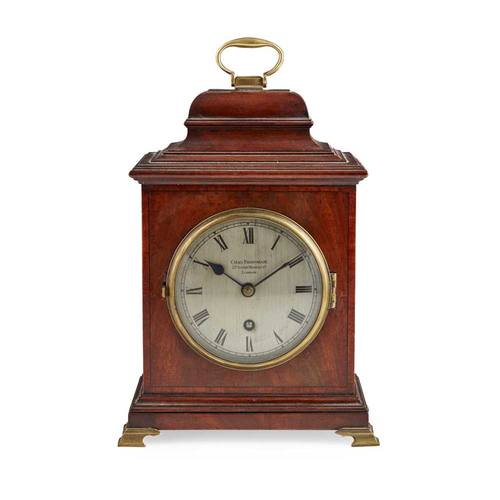 Appraisal: GEORGIAN STYLE MAHOGANY BRACKET CLOCK CHARLES FRODSHAM LONDON EARLY TH