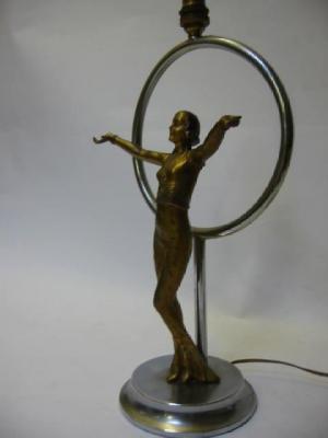 Appraisal: AFTER DIMITRI CHIPARUS - an Art Deco bronze spelter figure