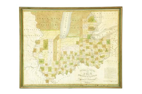 Appraisal: FINLEY'S MAP OF THE MIDWEST Map of the States of