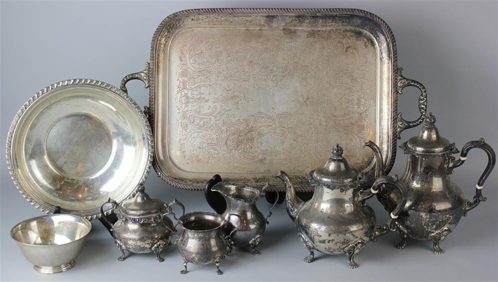 Appraisal: GORHAM SILVER FOUR PIECE TEA AND COFFEE SERVICE AND FOUR