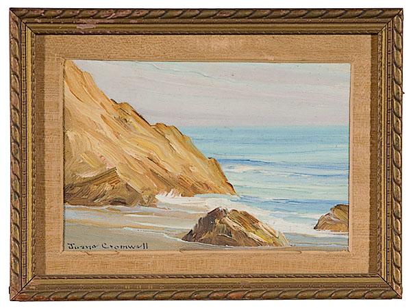 Appraisal: CALIFORNIA SEASCAPE BY JOANE CROMWELL AMERICAN CALIFORNIAN - Oil on