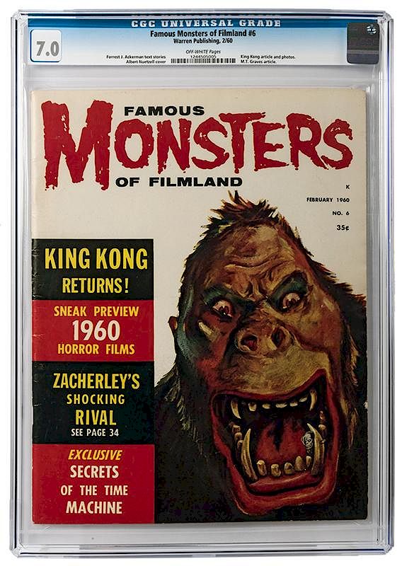 Appraisal: Famous Monsters of Filmland No Famous Monsters of Filmland No