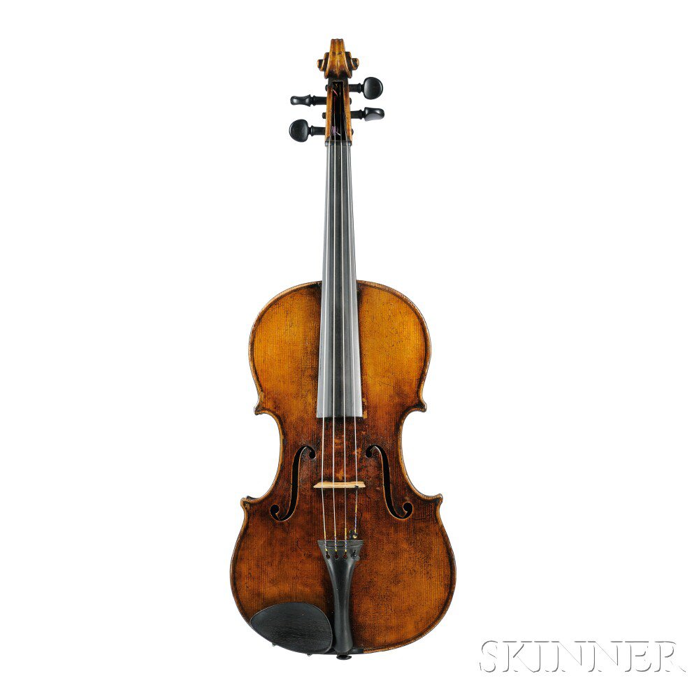 Appraisal: Modern Viola labeled ANTONIUS STRADIVARIUS length of two-piece back cm