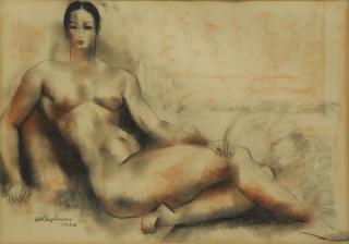 Appraisal: Charcoal on Paper Signed and dated lower left Abraham Baylinson