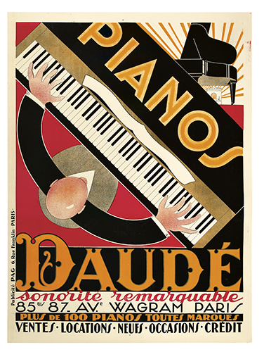 Appraisal: ANDR DAUD - PIANOS DAUD x inches x cm Pag