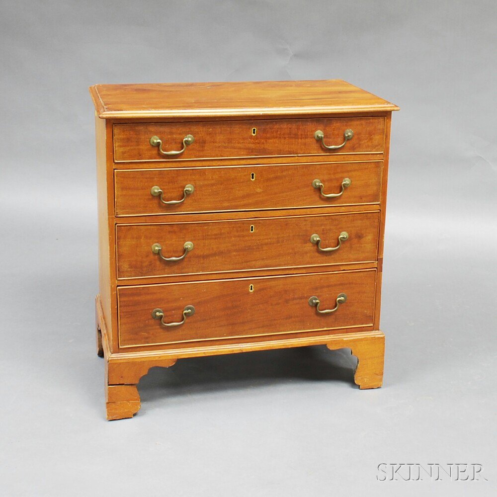 Appraisal: Diminutive Georgian Mahogany Chest of Drawers England late th century