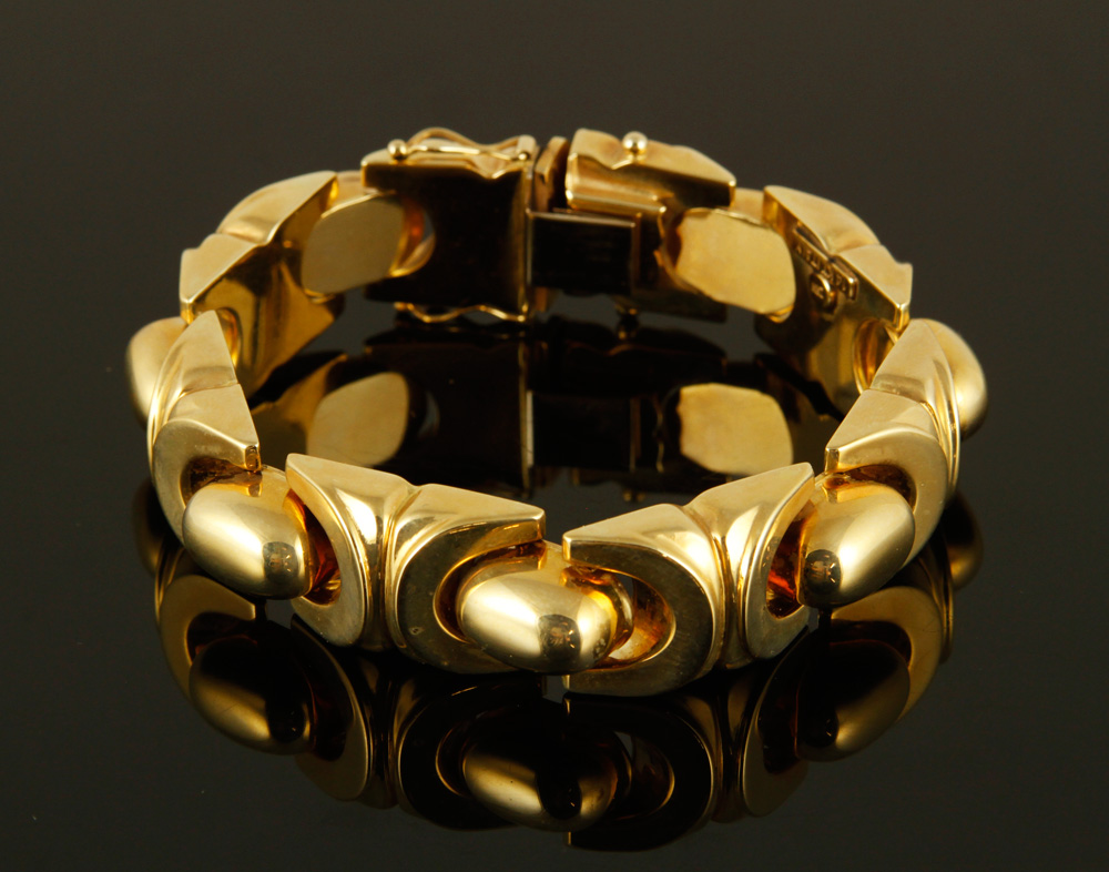 Appraisal: - K Yellow Gold Italian Bracelet K yellow gold Italian