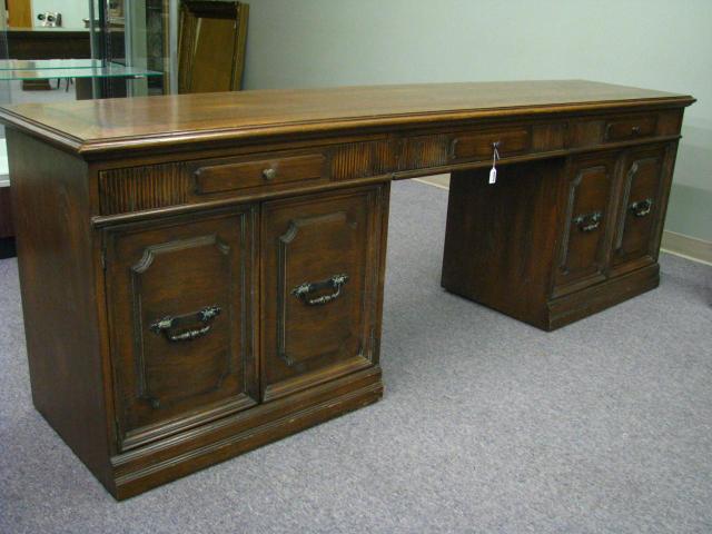 Appraisal: Romweber Viking Oak credenza consisting of two R- Credenza Cabinets