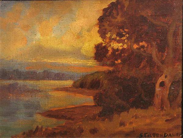 Appraisal: Samuel Tilden Daken American - Reflections of summer's sunset signed