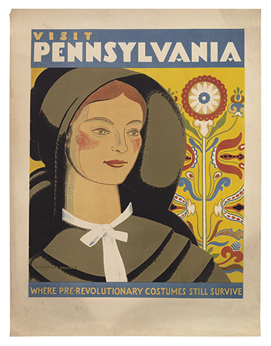 Appraisal: KATHERINE MILHOUS - VISIT PENNSYLVANIA PRE-REVOLUTIONARY COSTUMES Circa x inches