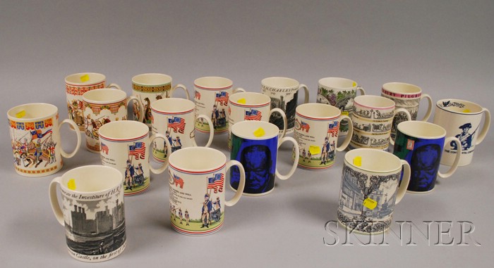 Appraisal: Nineteen Wedgwood Ceramic Commemorative and Collectible Mugs