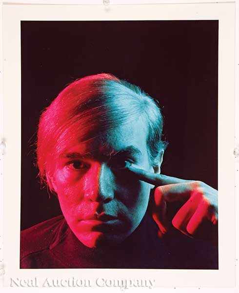 Appraisal: Philippe Halsman American - Andy Warhol chromogenic print stamped and