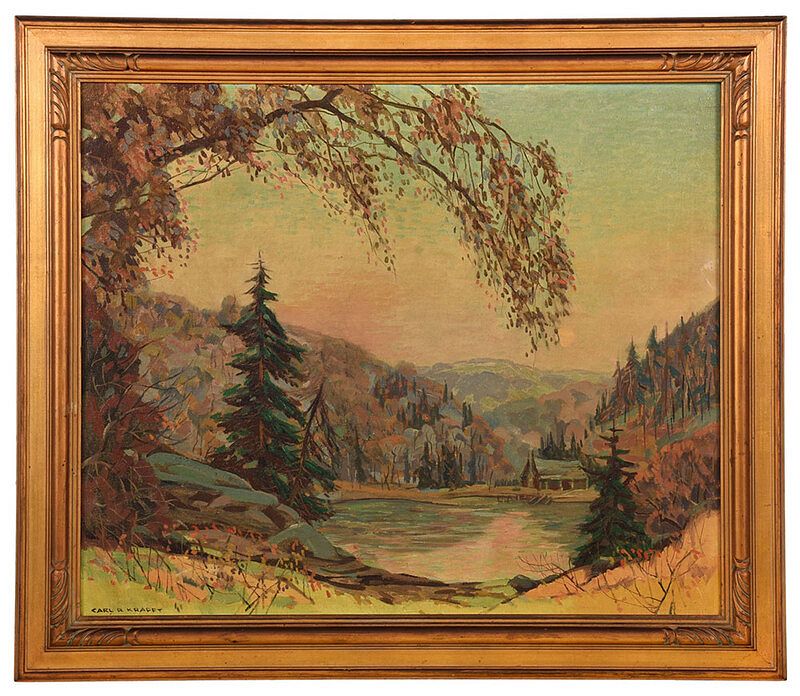 Appraisal: Carl Krafft American - Midwestern Autumn signed lower left Carl