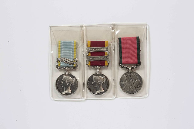 Appraisal: A GROUP OF THREE MEDALS awarded to Mr James Gillies