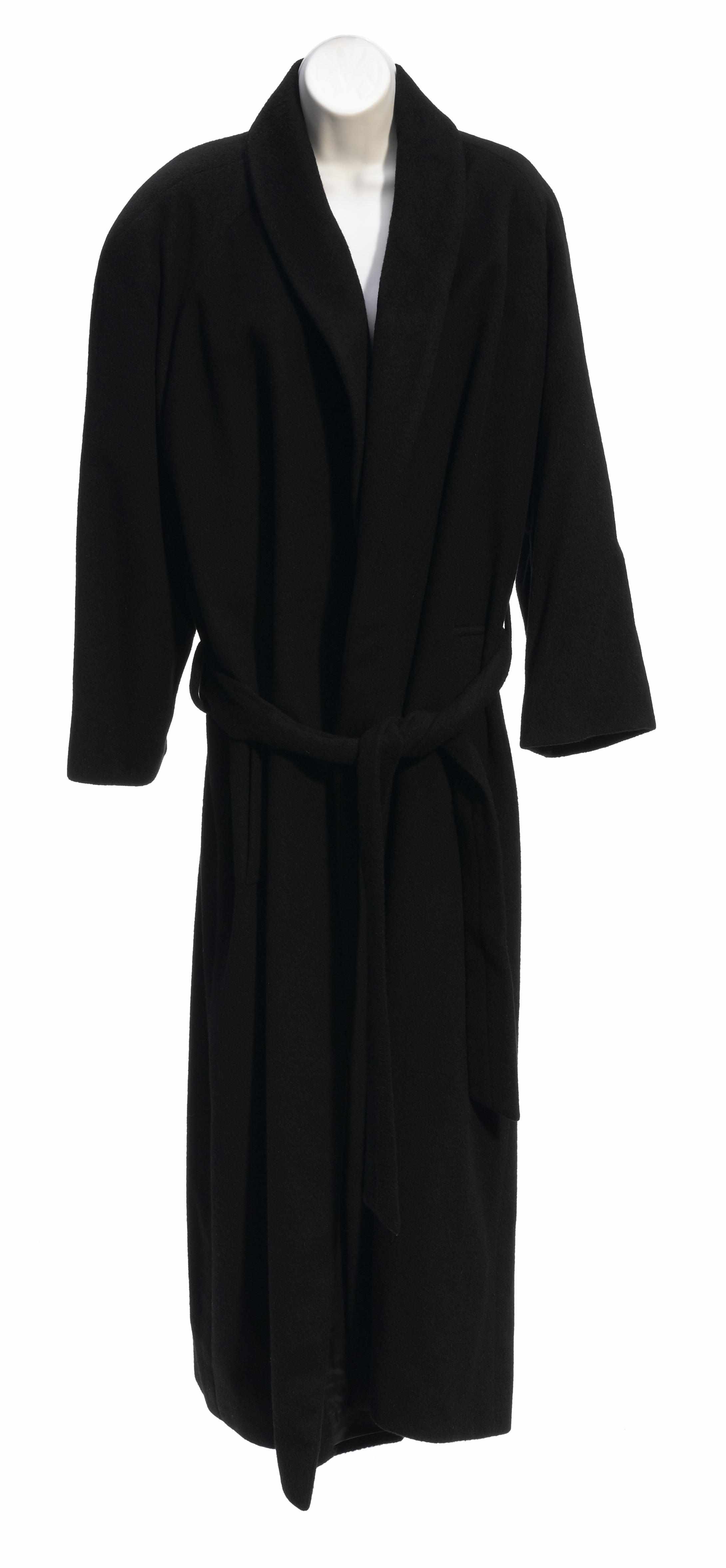 Appraisal: A Donna Karan long black cashmere coat size P