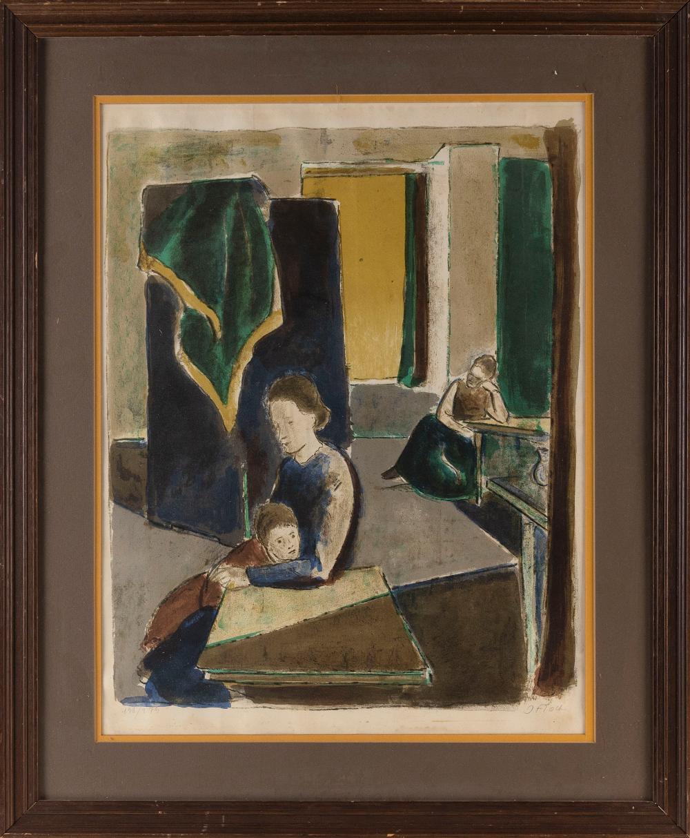 Appraisal: JOSEPH FLOCH NEW YORK AUSTRIA - MOTHER AND CHILD COLOR