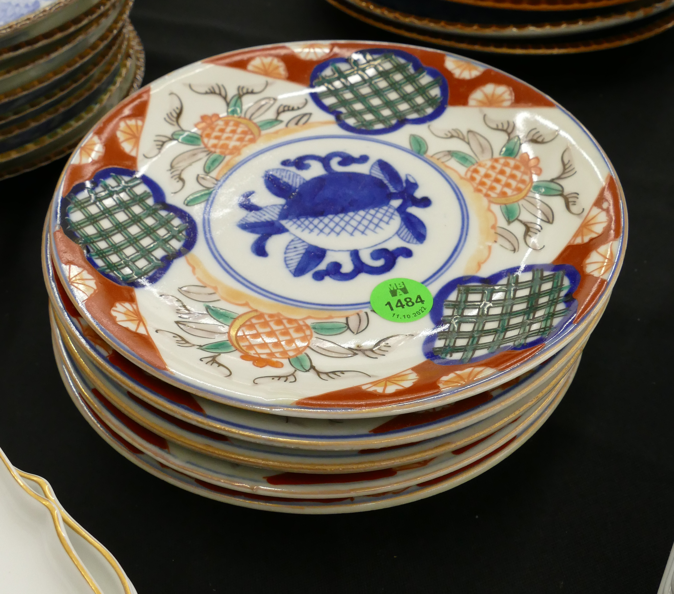 Appraisal: Set pc Japanese Imari Porcelain Plates- ''