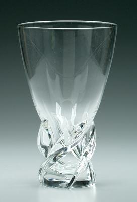 Appraisal: Steuben vase designed by Donald Pollard th century - in