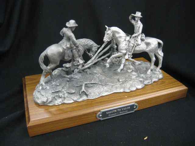 Appraisal: Chilmark Civil War Pewter Figurine ''Saluteto Valor'' by Francis Barnum