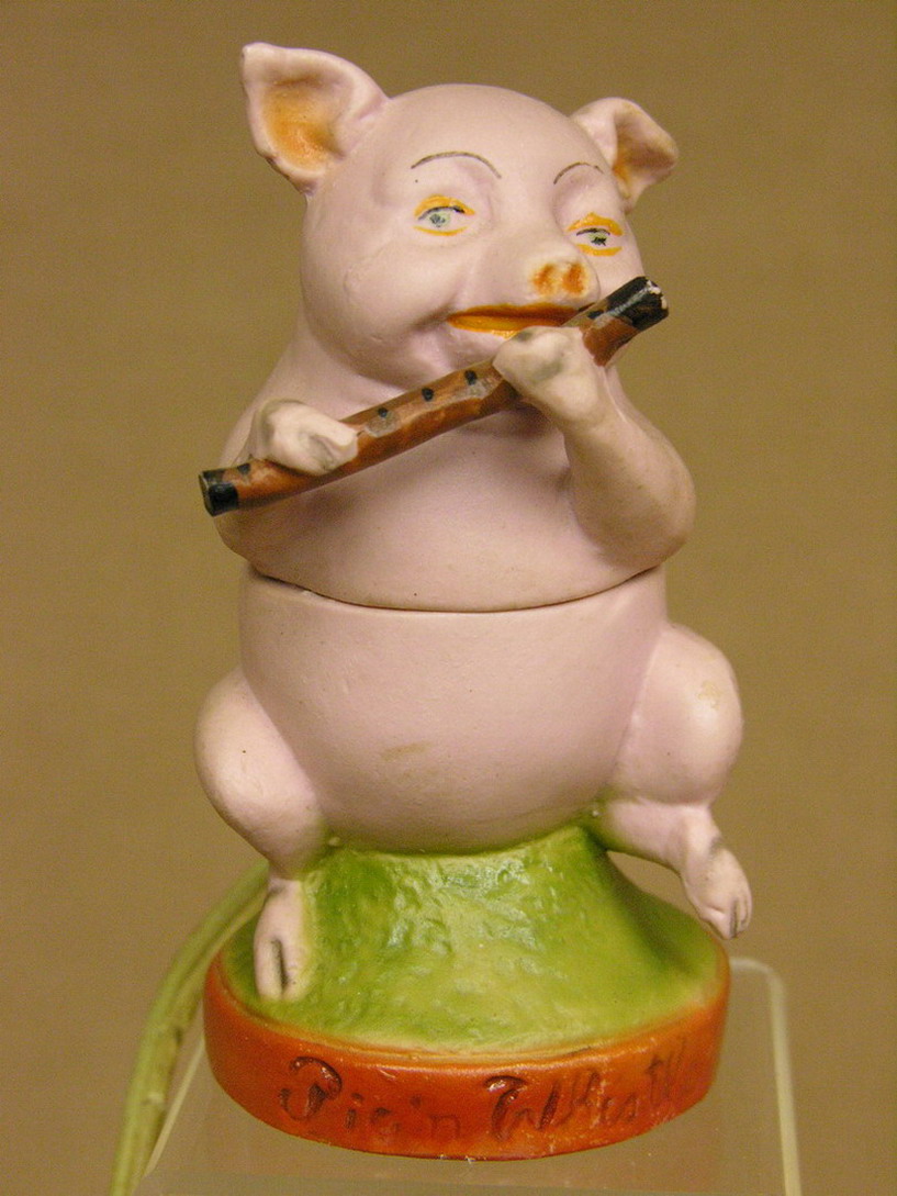 Appraisal: PIG N WHISTLE RESTAURANT FIGURAL NIGHT LIGHT Figural bisque night