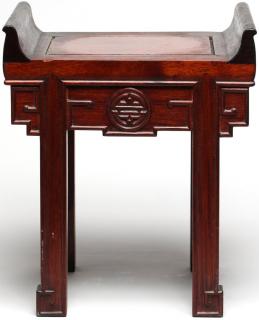 Appraisal: Tiny Chinese Rosewood Altar Table Stand Each side with a