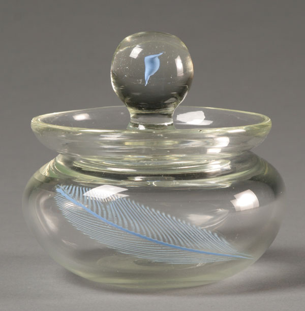 Appraisal: Vetreria Archimede Seguso A Piume clear jar with internal light