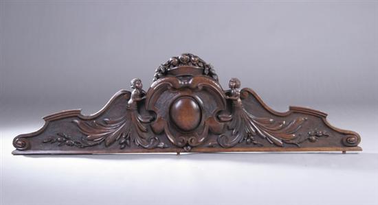 Appraisal: LOUIS XIII XIV TRANSITIONAL FRUITWOOD ARCHITECTURAL FRAGMENT late th early