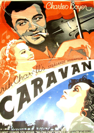 Appraisal: After Rohman-Caravan starring Charles Boyer a Swedish coloured lithographic film