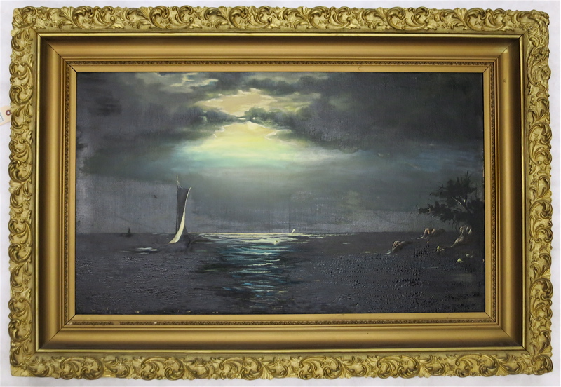 Appraisal: ATTRIBUTED TO FRANK A TABOR OIL ON CANVAS Washington -