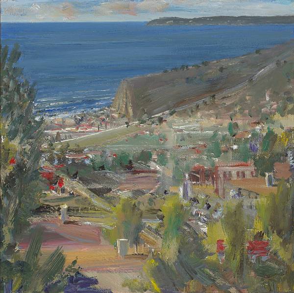 Appraisal: Larry Cohen American born View from the Malibu Hills signed